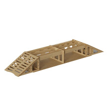Wooden Simulation Off-Road Obstacles for 1/16 1/18 1/24 RC Crawler Model Car Adult Children'S Toys Assembly Prop SG-PP03