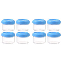 8er-Packung auslaufsichere Salatdressing-Behälter (35 ml), mikrowellen- und spülmaschinengeeignet, praktische Saucengläser für Mittagessen und