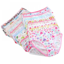 Newway 2-10T 6Pcs/Pack Girls Underwear Cotton Panties Kids Short Briefs Children Underpants Soft and Breathable
