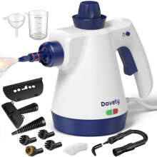 Steam Cleaner, Handheld with 12 Accessories & Safety Lock – Multi-Surface, Car, Bathroom, Window, Grease Removal