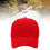 Rote verstellbare Baumwoll-Polyester-Baseballkappe mit Sonnenschutz 6