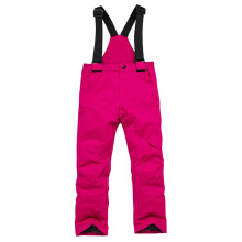 Calça de neve infantil para meninas e meninos – Macacão impermeável, à prova de vento e quentinho para o inverno (Rosa Pink, P)