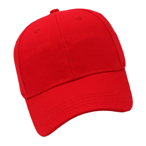 Rote One-Size verstellbare Baseballkappe Sonnenschutz