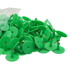 Livestock Blank Ear Tags for Cattle Cows Sheep Pig Goats, 100 Pieces TPU Animal Identification Blank Ear Tags