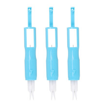 needle threader stitch 3pcs Sewing Needle Inserter Needle Threading Tool for Sewing Machine (Blue)
