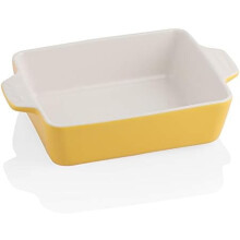 Plat à four carré en porcelaine de 20 cm