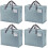 Hellblaue Aufbewahrungsbeutel, 13 Gallonen, 4er-Pack 1