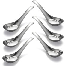 6er-Set Suppenlöffel aus Edelstahl