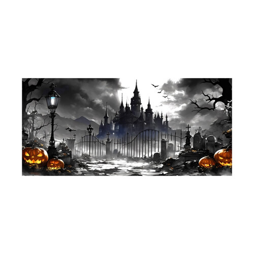 Halloween-Garagentorabdeckung 16x7ft Vinyl