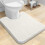 U-formet toilettæppe chenille 61x51 cm elfenben 1