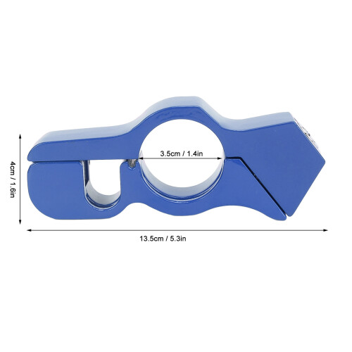 Aluminum Alloy Motorcycle Handlebar Lock with Chain, Blue 1