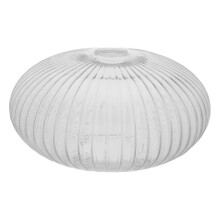 Przezroczysty, paskowany klosz szklany okrągły 30 cm
