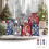 24 polyester adventskalenderzakjes met nummers 1