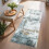 2x6ft Πλενόμενο Μοντέρνο Αφηρημένο Χαλί Runner 1