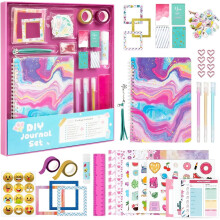 Kit de diario DIY para niñas – Set de papelería de 92 piezas