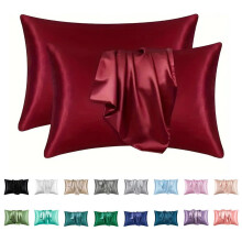 Față de pernă din satin pentru păr și piele, standard 20x30in, pachet de 2