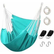 Hammock Chair Hanging Rope Swing Pea Green 300 Lbs