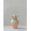Fransk vintage keramikkvase hvit 1 stk 1