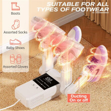 Intelligent Home Shoe Dryer Home Dry Shoe Warmer Dry and Wet Dual-Use UV Purification and Deodorization Shoe Dryer (EU)