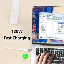Adaptador magnético USB-C gris de 24 pines y 120 W (paquete de 2)