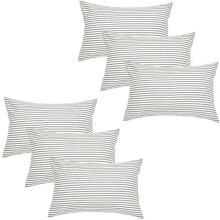 Randiga örngott i 100 % bomull, Queen size, 2-pack
