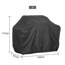 Housse de protection pour barbecue, résistante aux UV, à la poussière et aux intempéries, imperméable, durable et pratique, format rectangulaire