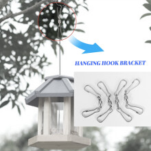 8 Pack Double Clip Swivel Hooks for Wind Spinners, Windsock, Bird Feeders, Wind Chimes Crystal Twisters Party