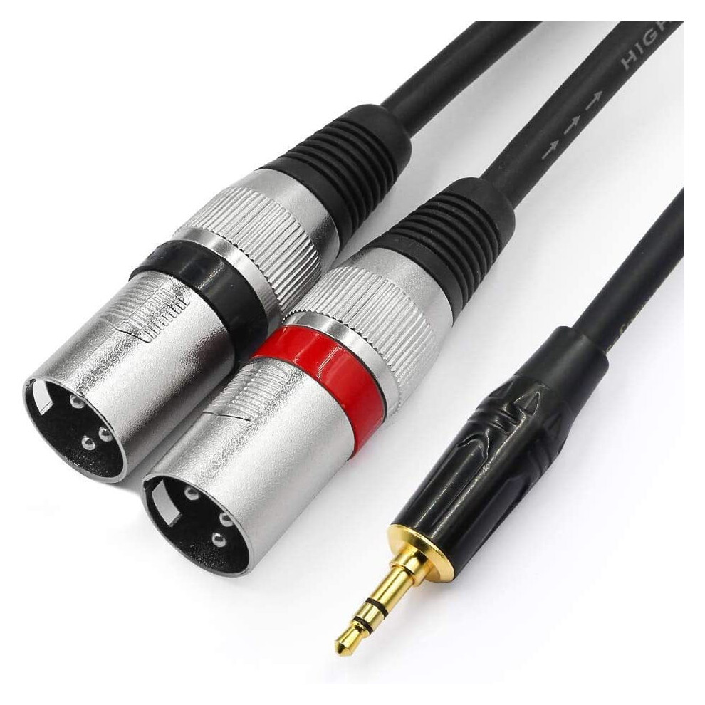 3.5Mm Stereo To Xlr Microphone Cable Oxygen-Free Copper 1Ft 9341593886055