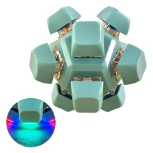 Billentyűzetkattintó Fidget12RGB Világító Kulcsok, Stresszoldó, Mini Kulcstartó, Billentyűzet Fidget Játék