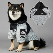Hondenregenjas - Verstelbare regenjas met capuchon, waterdichte hondenponcho voor kleine, middelgrote en grote honden en puppy's, maat S-5XL