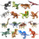 16 blocs de construction pour tout-petits, faciles à assembler, couleurs vives. 1