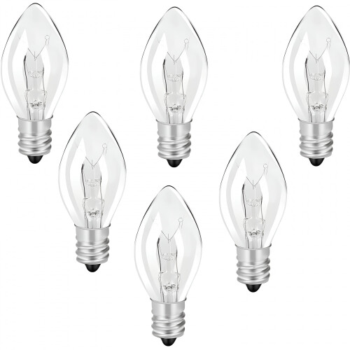 Lâmpadas decorativas transparentes AUQ7W (pacote com 12)