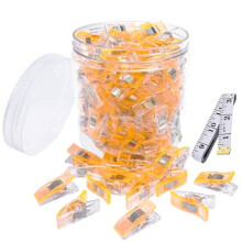 120 PCS Orange Sewing Clips for Fabric, Compatible with Crafting & Binding