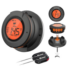 Digitales Fleischthermometer, abnehmbares kabelloses Fleischthermometer, wasserdichtes Sofortanzeigethermometer für die Zubereitung von Speisen im