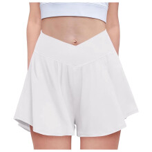 YOUSNH lányka lenge rövidnadrág spandex béléssel, 2 az 1-ben sportfutónadrág zsebekkel, gyerek pillangós szoknya, lányka rövidnadrág,