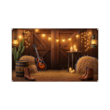 Banner retro Western Cowboy 400x180cm