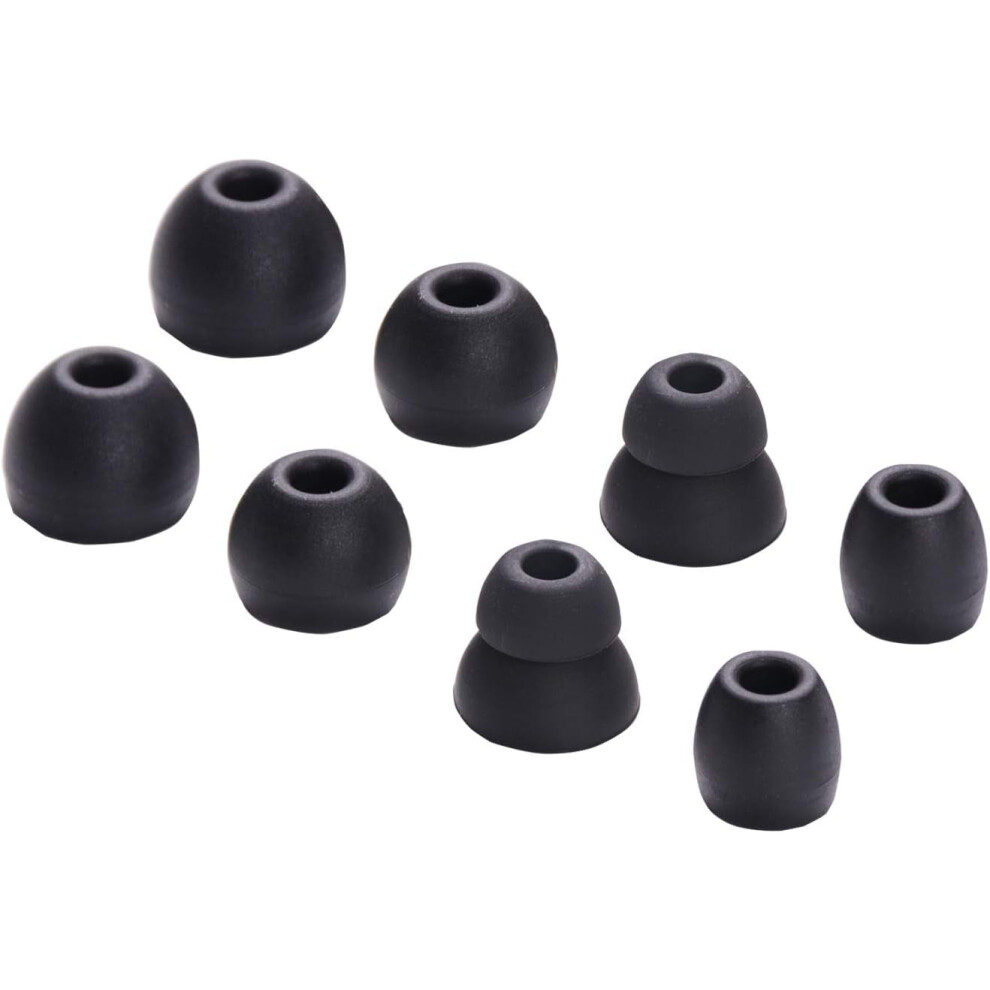 Replacement Eartips Silicone Earbuds Buds Set For Powerbeats Pro Compatible With Beats Wireless Earphone Headphones,4 Pair (Black) Black 9152228255708