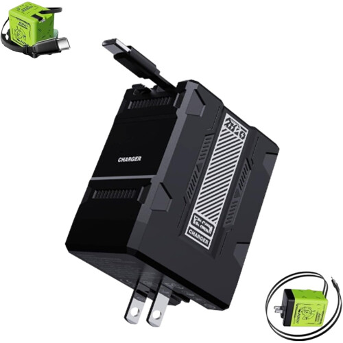 Φορτιστής GaN PD 120W 2 σε 1 με αναδιπλούμενη πρίζα, συμβατός με κινητά τηλέφωνα