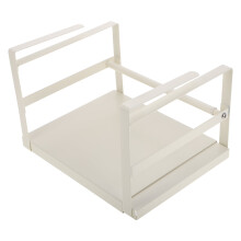 FRCOLOR Under Cabinet Shelf Basket Expandable Metal Under Shelf Organizer Adjustable Hanging Cabinet Shelf for Home Office Kitchen