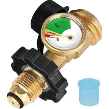 Adapter do zbiornika propanu 100 lb z manometrem, POL do QCC1
