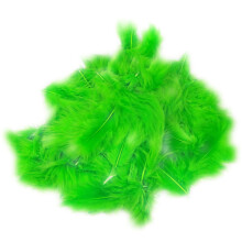100Pcs 10cm Fluffy Plume Feather DIY Carnival Party Wedding Clothes Sewing Craft (Green)
