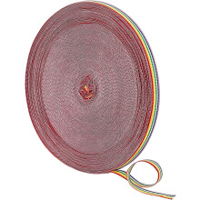 Ribín Grosgrain Tuar Ceatha 50 Slat, Stríoc Dhá Thaobhach 3/8", le haghaidh Fillte Bronntanais, Gruaig, Ceardaíocht, DIY & Maisiúcháin Féile