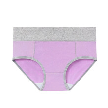 Lenjerie intimă din bumbac Rbaofujie pentru femei, talie înaltă, chiloți elastici, chiloți moi, respirabili, chiloți de damă, Purple5XL,
