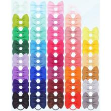 Babyhaarelastiekjes met strikjes, 5 cm, 80 stuks