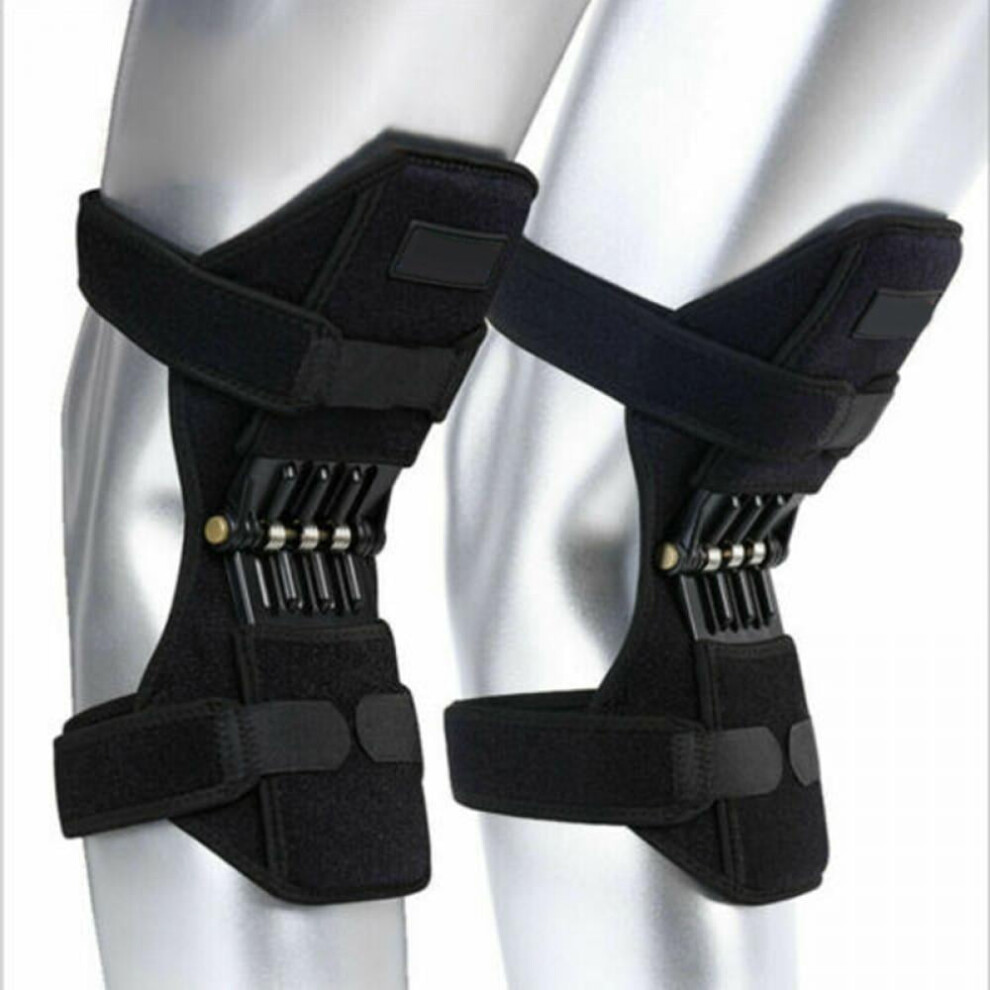 2 Pack Knee Brace with Springs, Powerful Rebound Support for Hiking & Climbing â Compatible with All Knee Sizes