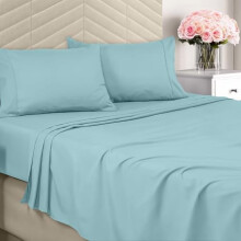Jogo de Lençóis Queen - Microfibra Escovada - Lençóis Macios para Cama Queen Size - Inclui 1 Lençol de Baixo, 1 Lençol de Cima e 2 Fronhas -