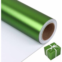 Rotolo di carta da regalo verde chiaro metallizzato 44,5 cm x 10 m (2
