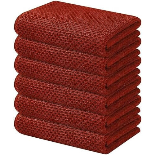 100 % Baumwolle Waffel-Küchenhandtücher, 12er-Pack