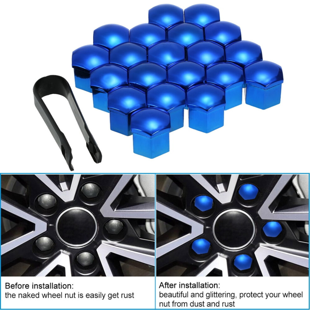 20Pcs Universal 21Mm Wheel Nut Covers Lug Nut Caps Screw Protector 9152228253322