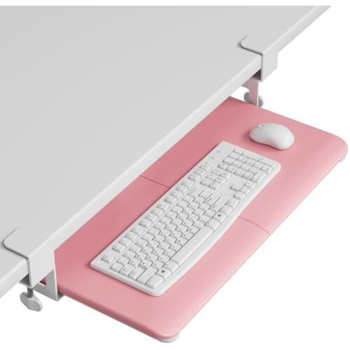 Under Desk Keyboard Tray with Slide-Out Design